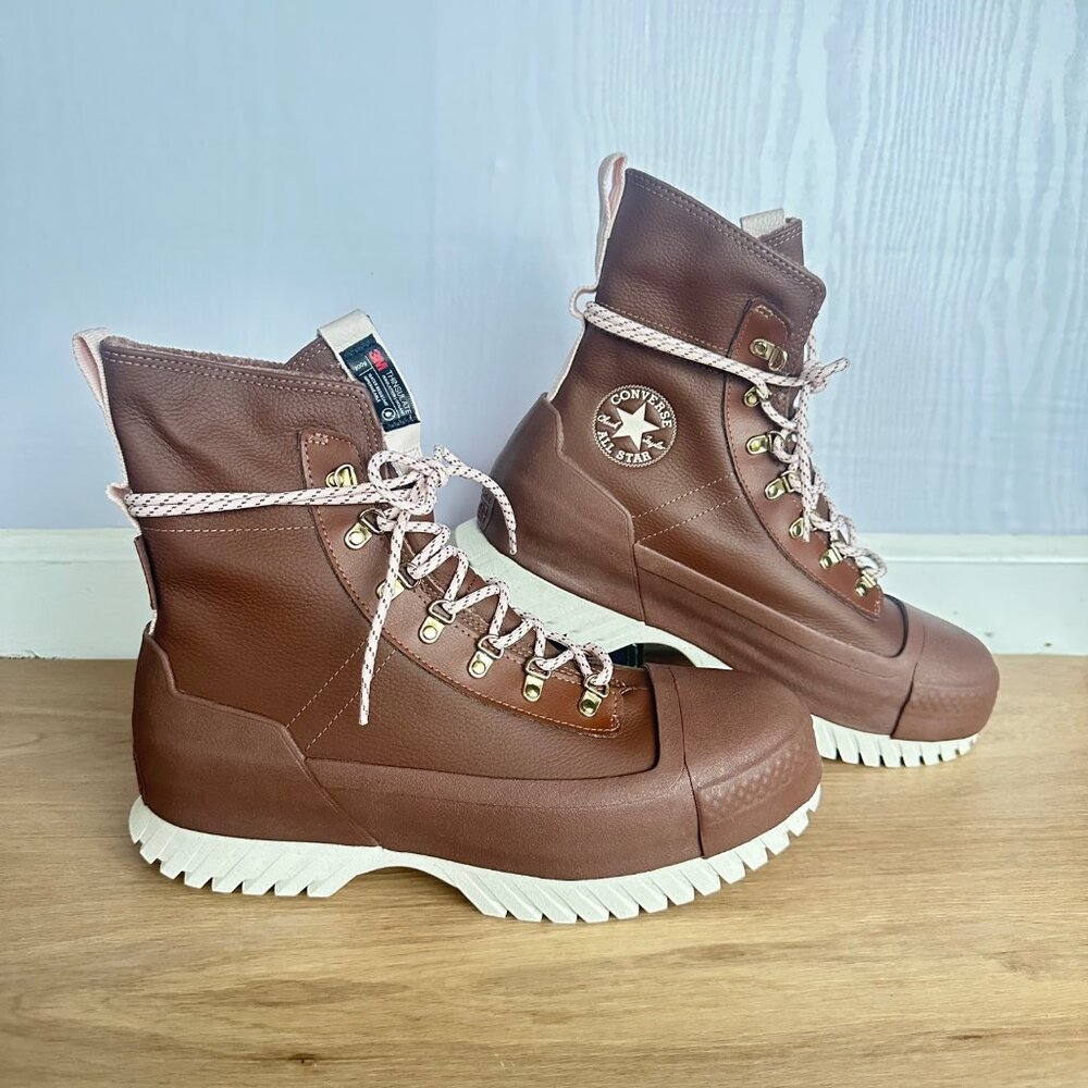 Chuck Taylor All Star Lugged 2.0 CC X-Hi Waterproof Boots Brown 10 Women A12899C